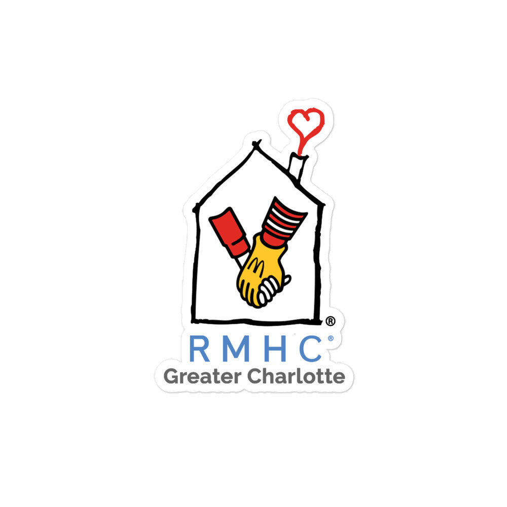 RMHC of Greater Charlotte - Bubble-Free Stickers