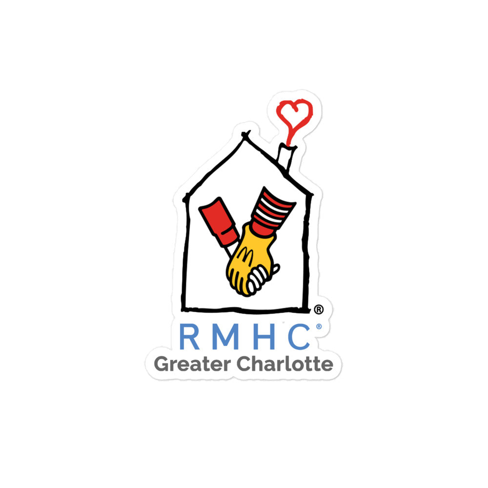 RMHC of Greater Charlotte - Bubble-Free Stickers