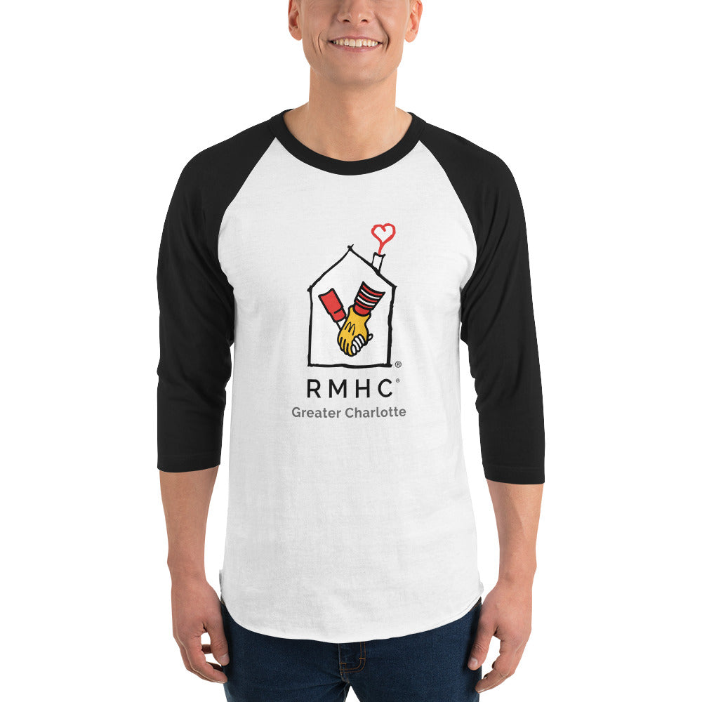 RMHC of Greater Charlotte - 3/4 Sleeve Raglan Shirt