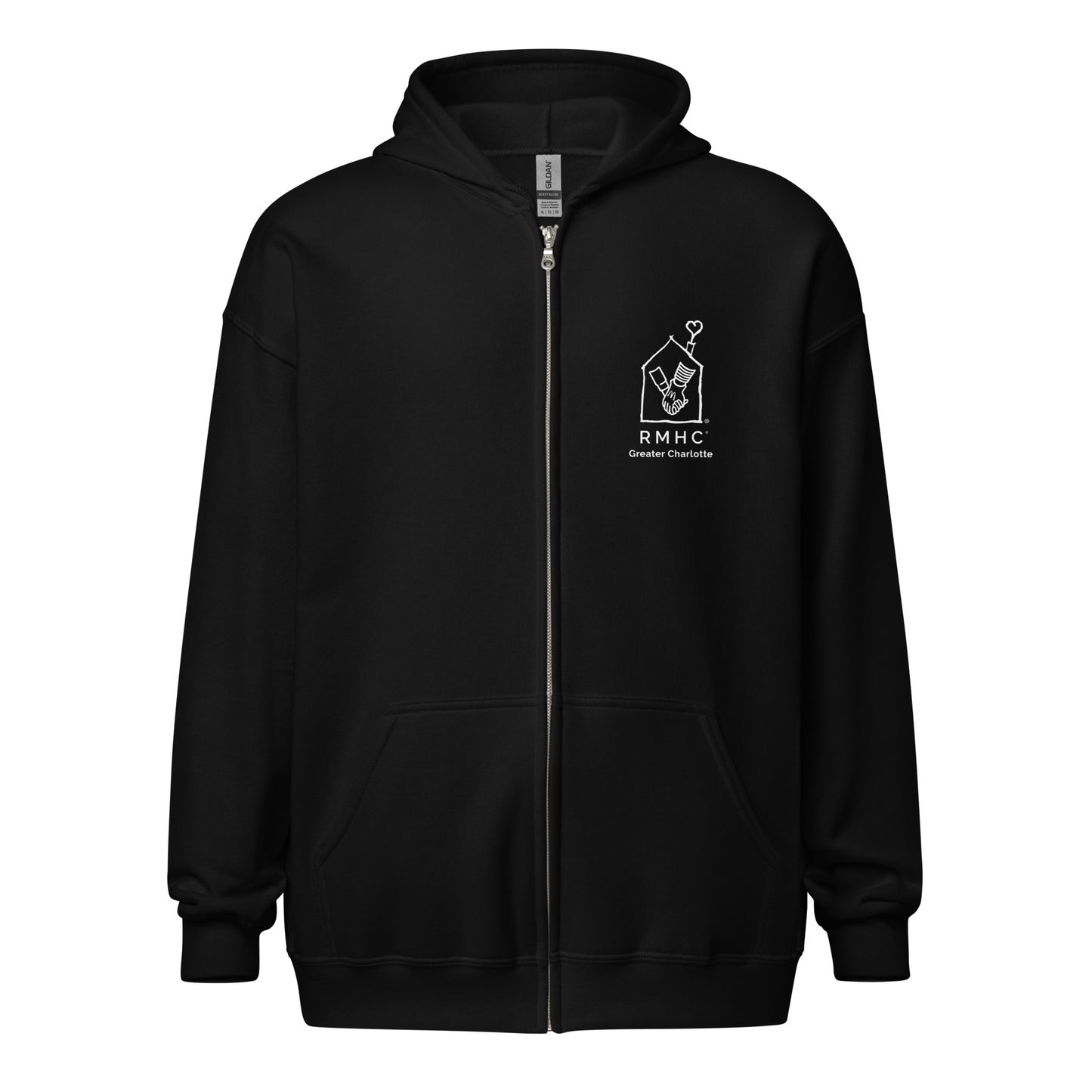 RMHC of Greater Charlotte - Unisex Heavy Blend Full Zip Hoodie