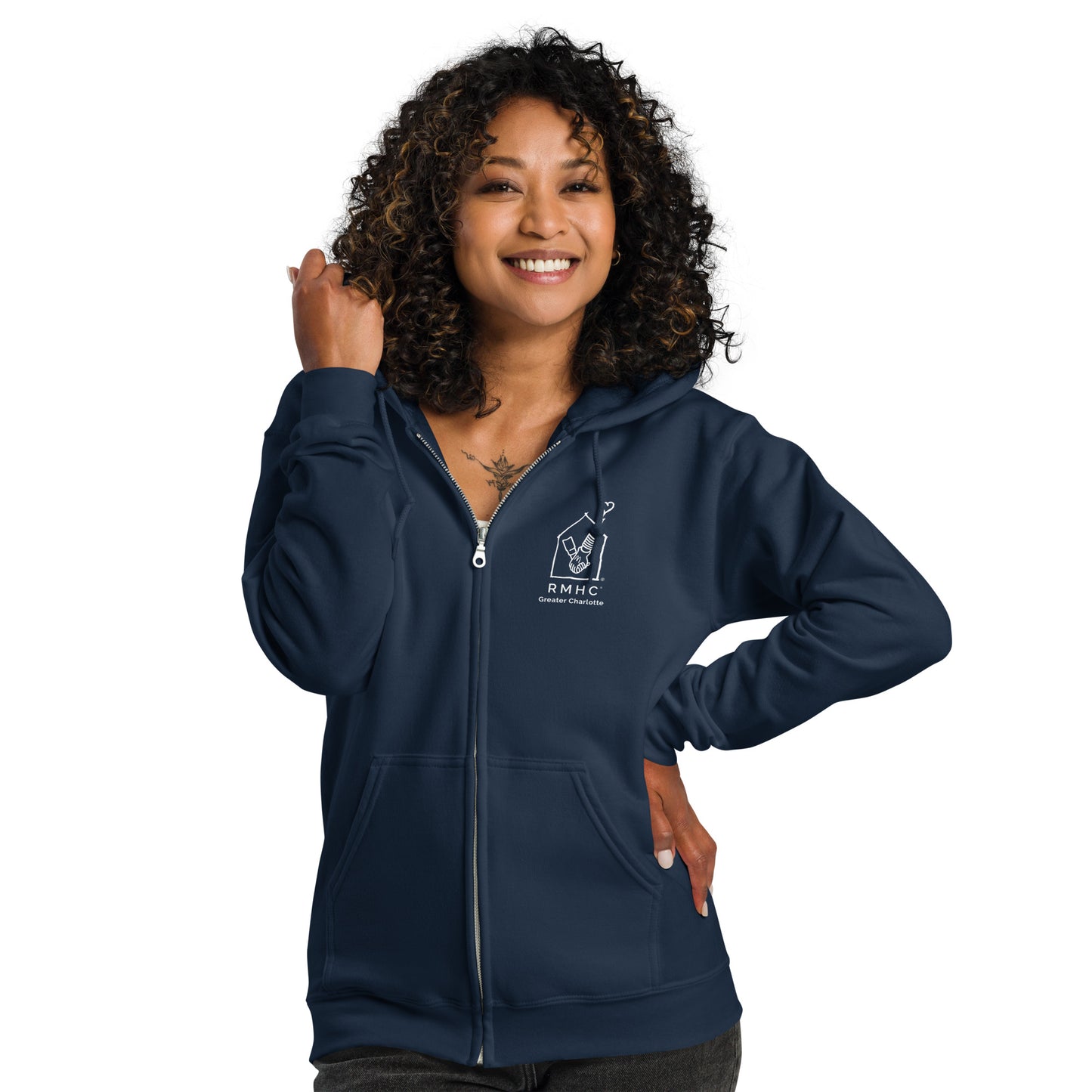 RMHC of Greater Charlotte - Unisex Heavy Blend Full Zip Hoodie