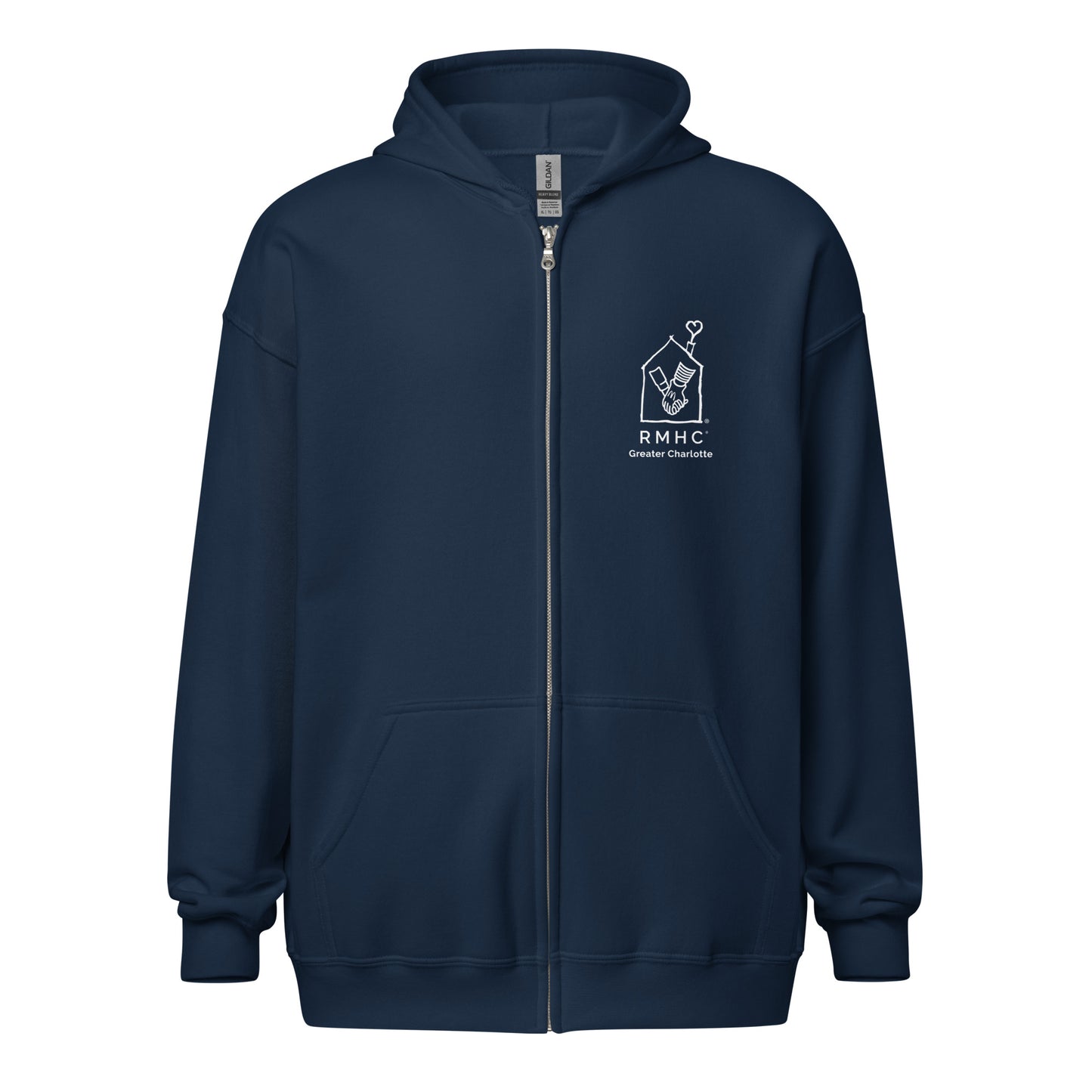 RMHC of Greater Charlotte - Unisex Heavy Blend Full Zip Hoodie