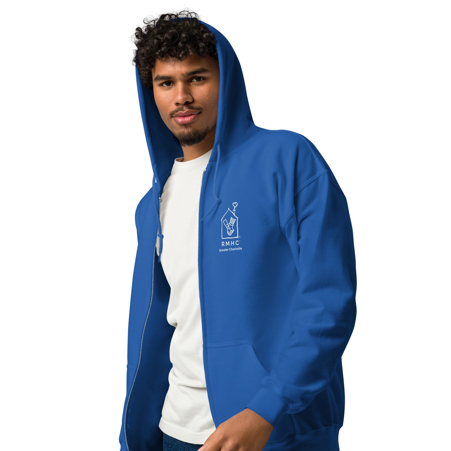 RMHC of Greater Charlotte - Unisex Heavy Blend Full Zip Hoodie