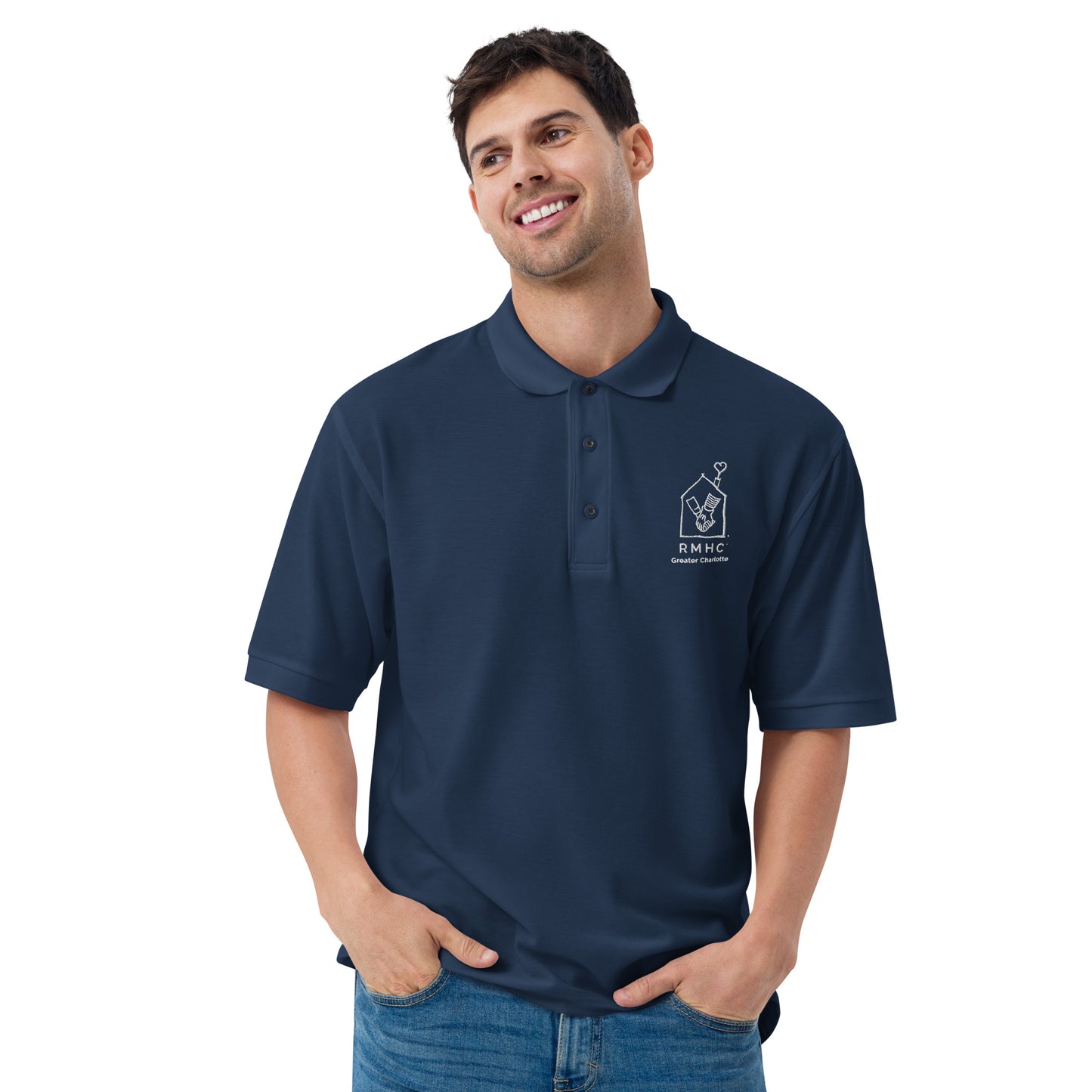 RMHC of Greater Charlotte - Men's Premium Polo