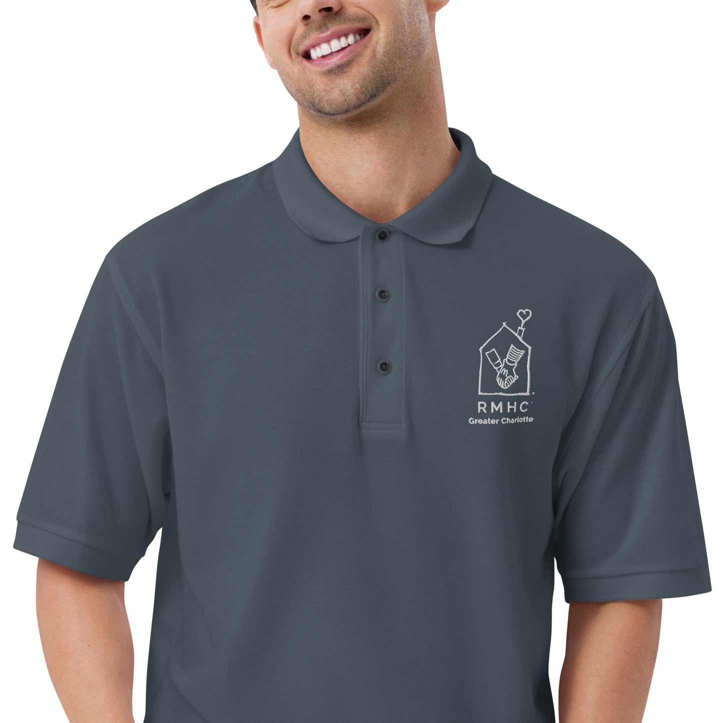 RMHC of Greater Charlotte - Men's Premium Polo