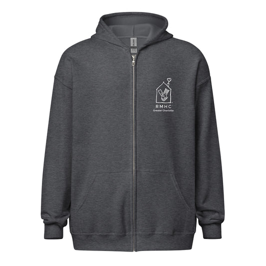 RMHC of Greater Charlotte - Unisex Heavy Blend Full Zip Hoodie